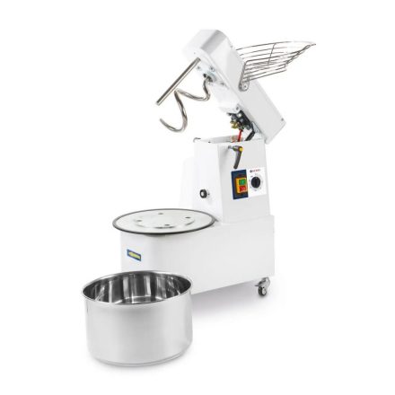 Keverő-dagasztógép, 32 l, 88 kg/óra, felemelhető fej és kivehető tál, 230V/1100W, 43,1×74×80,4 cm