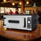 Pizzakemence, pizzasütő, 4 db 32 cm-es pizzaformához, 1 kamra, 400V/4700W, HENDI