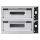 Pizzakemence, pizzasütő 2 x 4 db 35 cm pizzaformához 2 kamrás, 400V/12000W, HENDI