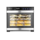 Aszalógép, 6 tálca, 230 V/650 W, 34,2×48,5×30,9 cm