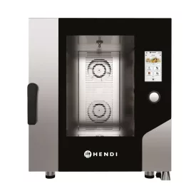   Kombisütő, -pároló, 7×GN 1/1, TFT digitális érintőképernyős, 400V/11400W, HENDI