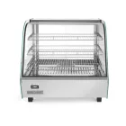 Asztali melegentartó vitrin, led világítással, 120 liter, 230V/1100W