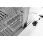 Asztali melegentartó vitrin, led világítással, 120 liter, 230V/1100W