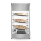 Pultra helyezhető melegentartó vitrin, 97 liter, 230V/800W, 46×46,7×78,5 cm