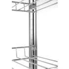 Pultra helyezhető melegentartó vitrin, 97 liter, 230V/800W, 46×46,7×78,5 cm