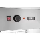 Pultra helyezhető melegentartó vitrin, 97 liter, 230V/800W, 46×46,7×78,5 cm