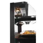 Kvarcfűtéses pultra helyezhető melegentartó vitrin, kétszintes, 230V/560W