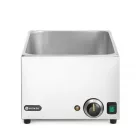 Melegentartó bain-marie, vízfürdős GN 1/1, 230 V/1000 W, 576×334×241 mm