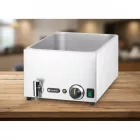 Melegentartó bain-marie, csappal, GN 1/1, 230 V/1000 W, 576×334×241 mm