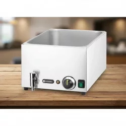   Melegentartó bain-marie, csappal, GN 1/1, 230 V/1000 W, 576×334×241 mm