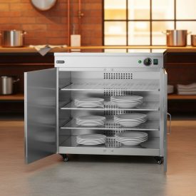 Tányérmelegítő, dupla, 230V/800W, 73,5×58,9×76,6 cm