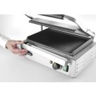Kontaktgrill bordázott felülettel, 1 fedlap, Pannini, 230V/2200W