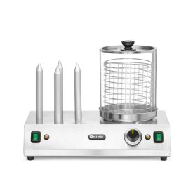   Kolbász- és hot dog melegentartó, 4 tüskés, 220-240V/550W