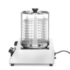 Kolbász- és hot dog melegentartó, 4 tüskés, 220-240V/550W