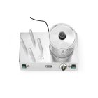 Kolbász- és hot dog melegentartó, 4 tüskés, 220-240V/550W