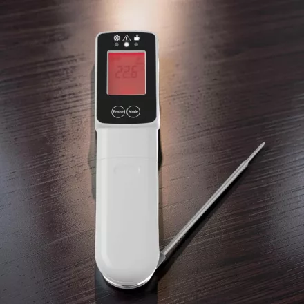 Infravörös maghőmérő behajtható szondával, -60-tól +350 °C-ig