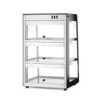 Pultra helyezhető melegentartó vitrin, 220-240V/500W, 47,2×44,7×77,5 cm