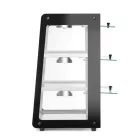 Pultra helyezhető melegentartó vitrin, 220-240V/500W, 47,2×44,7×77,5 cm