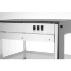 Pultra helyezhető melegentartó vitrin, 220-240V/500W, 47,2×44,7×77,5 cm