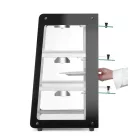 Pultra helyezhető melegentartó vitrin, 220-240V/500W, 47,2×44,7×77,5 cm