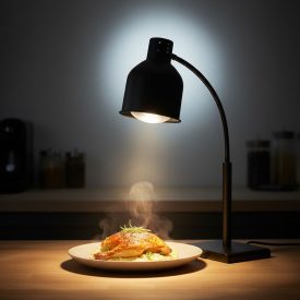 Melegentartó lámpa, 220-240V/250W, 26,8×20×66 cm