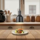 Melegentartó lámpa, függesztett, henger alakú, 230V/250W, 17,5×25 cm