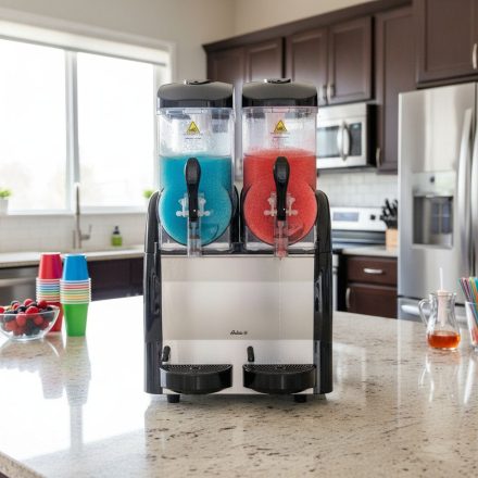 Jégkásakészítő gép, 2×12 l, kivehető tartály, 230V/710 W, profi HENDI