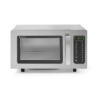 Mikrohullámú sütő, programozható, 23 l, rozsdamentes, 1550W