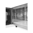 Mikrohullámú sütő, programozható, 23 l, rozsdamentes, 1550W