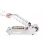 Tálcazáró gép, kompakt, 230 V/700 W, 58,2×28,5×18,5 cm