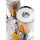 Juice-adagoló, 2×3 l tartály, dupla, jégkása-tartóval, HENDI
