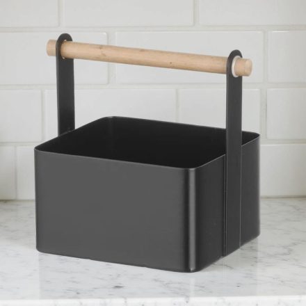 Asztali fém tároló, 17×13×16 cm