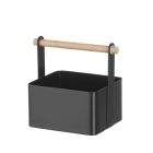 Asztali fém tároló, 17×13×16 cm