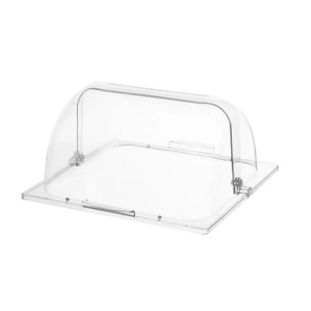 GN 2/3 roll-top fedő, 17,5 cm, polikarbonát