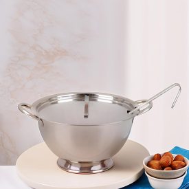 Levestál fedővel, 27 cm, 2,7 liter, rozsdamentes