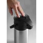 Termosz, pumpás, 2,2 liter, 34x15 cm magas, rozsdamentes