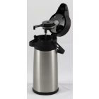 Termosz, pumpás, 2,2 liter, 34x15 cm magas, rozsdamentes