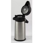 Termosz, pumpás, 2,2 liter, 34x15 cm magas, rozsdamentes