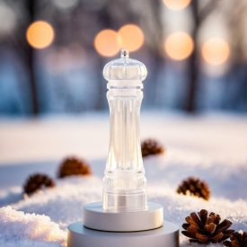 Borsőrlő, átlátszó, 21,5 cm, akril