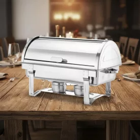 Chafing roll-top GN 1/1, 90°-os bukófedővel, 9 liter