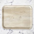 Melamin tálca világos fa mintázattal, 33×43 cm