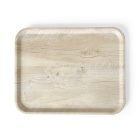 Melamin tálca világos fa mintázattal, 33×43 cm