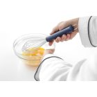 Habverő 12 szálas, 32 cm, fekete polipropilén nyél