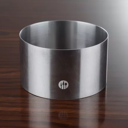 Tálalógyűrű, ételgyűrű, kör, 8×4,5 cm