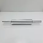Nyújtófa csapágyas nyéllel, rozsdamentes, hasznos felület: 25 cm, átmérő: 6,2 cm