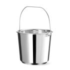 Vödör, 10 liter, 27,8×23,5 cm, rozsdamentes