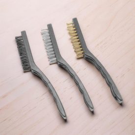 Grilltisztító drótkefe-készlet, 3 db, 23 cm