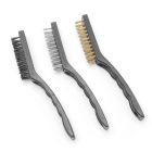 Grilltisztító drótkefe-készlet, 3 db, 23 cm