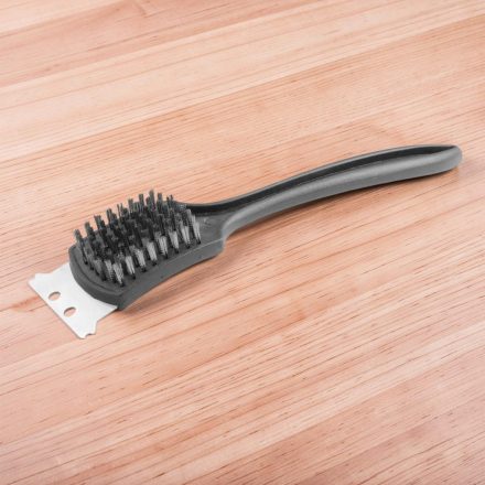 Grill, rostlap, tisztító drótkefe, 7×31×8,5 cm