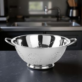 Tésztaszűrő, 34×16 cm, rozsdamentes